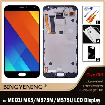 Оригинал Для Meizu MX5 ЖК-дисплей С Сенсорным Экраном Digitizer В Сборе Для 5,5-дюймового Телефона Meizu MX 5 M575M M575U С Заменой Рамки