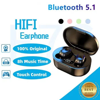 Оригинальная Беспроводная Bluetooth-Гарнитура E7S TWS с Микрофоном и Светодиодным Дисплеем Наушники-Вкладыши для iPhone Xiaomi TWS Наушники Bluetooth Наушники
