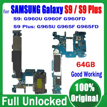 Оригинальная Разблокированная Материнская Плата Для Samsung Galaxy S9 Plus G960F G960FD G960U G965F G965FD G965U с Системой Android