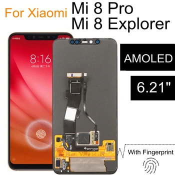 Оригинальный AMOLED Для Xiaomi Mi 8 MI8 PRO M1807E8A ЖК-дисплей С Сенсорным Экраном, Дигитайзер, Замена Для Xiaomi Mi 8 Explorer LCD