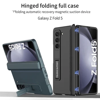 Оригинальный чехол GKK для Samsung Galaxy Z Fold 5 Чехол 5G с магнитным шарниром Armor Противоударный матовый жесткий чехол для ПК для Galaxy Z Fold5