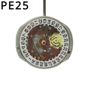 Оригинальный японский кварцевый механизм PE25 Дата на 3/6 часовом механизме с одним календарем Аксессуары для часов