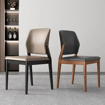 Официальный Новый обеденный стул SH Aoliviya из массива дерева в скандинавском стиле, Современное минималистичное итальянское легкое роскошное удобное кресло Hotel R