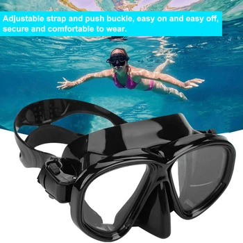 Очки для дайвинга, плавательные очки, Закаленная маска для подводной охоты с защитой от запотевания, маска для подводной охоты, снаряжение для подводной охоты, плавание с маской и трубкой