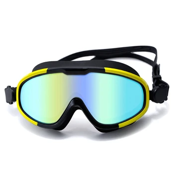 Очки для купания с защитой от запотевания, Очки для плавания, регулируемые очки для плавания с гальваническим покрытием, очки для плавания для взрослых