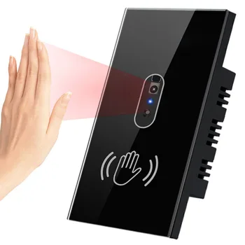 Переключатель инфракрасного датчика Smart Hand Scan Sensor Switch Помашите рукой, Чтобы Приблизиться, Не Прикасаясь К Настенному выключателю Infrare