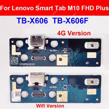 Плата Док-станции для зарядки через USB Для Lenovo Smart Tab M10 FHD Plus TB-X606 X606F ZA5W00 Запчасти Для Разъема Платы USB-Зарядного устройства