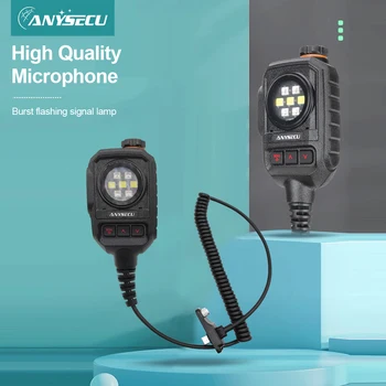 Плечевой Микрофон ANYSECU SenHaix с Разъемом Типа C или K Head со стробоскопической Подсветкой для Двухстороннего радио TYT Anysecu Baofeng GT-12