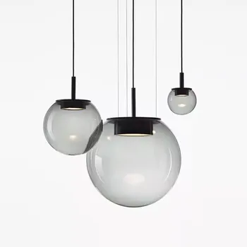 Подвесной светильник в стиле современного минимализма Nordic Light класса люкс для шоу-рума, столовой, спальни, прикроватной тумбочки, декора бара, стеклянных люстр