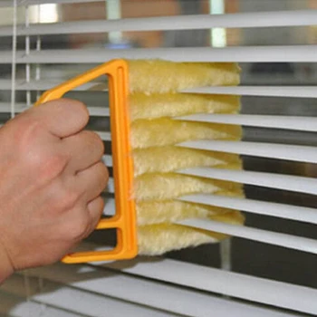 Полезная щетка для мытья окон из микрофибры, средство для чистки кондиционера и Моющаяся салфетка для чистки жалюзи