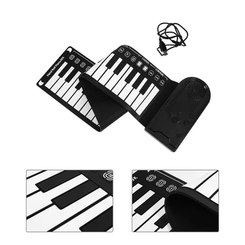 Портативное профессиональное электрическое музыкальное пианино с 49 клавишами, подставки для цифровой электронной клавиатуры