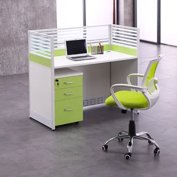 Простота Современные офисные столы Кассетные перегородки для сотрудников Офисные столы Компьютерное бюро Рабочее оборудование Meuble QF50OD