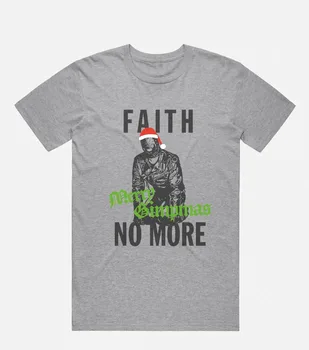 Рождественская футболка Faith No More Спортивная Серая хлопковая, все размеры S-5Xl TA4255