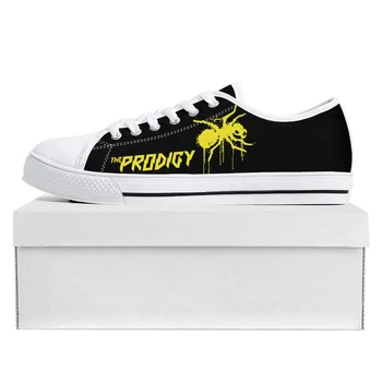 Рок-группа Prodigy, высококачественные кроссовки с низким верхом, мужские, женские, подростковые, парусиновые Кроссовки, Повседневная обувь для пары, Обувь на заказ