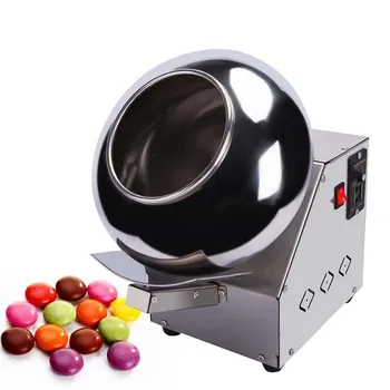 Роликовая машина для обжарки шоколада и сахара PBOBP, коммерческая небольшая машина для нанесения покрытия на конфеты, машина для полировки покрытия шоколадными бобами