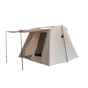 Роскошная Брезентовая Палатка для кемпинга Flex-Bow Mesa Canvas Tent Водонепроницаемая Семейная Палатка Base Camp Shelter