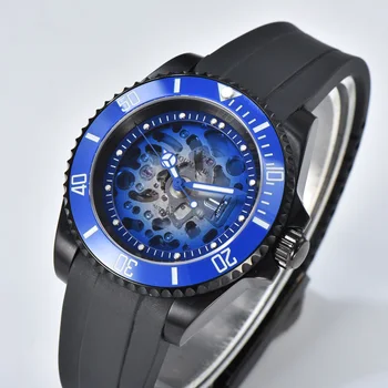Роскошные автоматические механические часы механизм NH37 сапфировое стекло нержавеющая сталь 904L водонепроницаемые мужские часы
