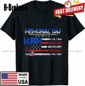 Рубашка Murph 2022 на день памяти, футболка с патриотическим днем, футболки с аниме для женщин, хлопковые повседневные футболки Vintag на открытом воздухе, новинка