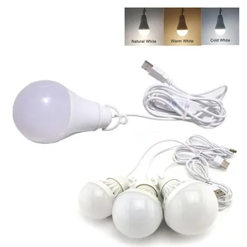 Светодиодные лампы с регулируемой яркостью 5V 3W 10W USB для чтения, ночники, подвешиваемые на стену, регулируемые для кемпинга, домашние лампы, световой шар s1