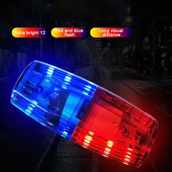 Светодиодный, красный, синий, аварийный индикатор, мигающий плечевой светильник, USB Перезаряжаемый Плечевой предупреждающий задний фонарь для велосипеда