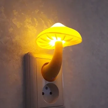 Светодиодный ночник с европейской вилкой, украшение дома, энергосберегающий и экологически чистый светильник для спальни, лампы для декора комнаты