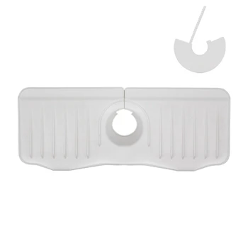 Силиконовый коврик для крана Кухонная губка для раковины Сливная стойка Регулируемый коврик для раковины Защита столешницы в ванной комнате