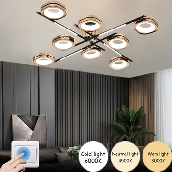 Скандинавская потолочная люстра, светодиодный потолочный светильник для гостиной, подвесные светильники для спальни, кухонные люстры, светильники для декора комнаты