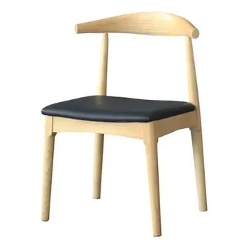 Скандинавские современные стулья из массива дерева, обеденные стулья, кофейни, подлокотники для спинок, тканевые кресла для конференций