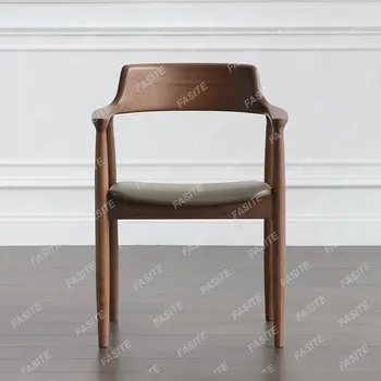 Скандинавский деревянный стул, стул Хиросимы, дизайнерское кресло, президентское кресло, современное минималистичное кресло для столовой
