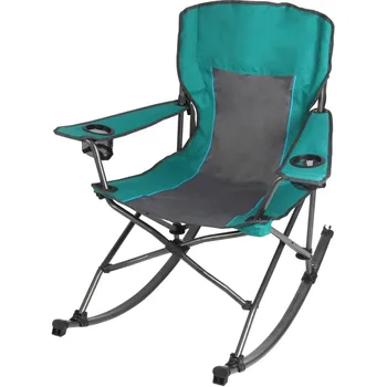 Складное комфортное кресло-качалка для кемпинга, зеленое, вместимость 300 фунтов, Складной стул для взрослых, уличные стулья для кемпинга