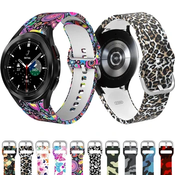 Сменный ремешок для Samsung Galaxy Watch4 44-40 мм, силиконовые ремешки для часов, классический браслет Galaxy Watch4 46-42 мм
