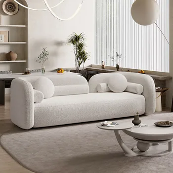 Современный скандинавский диван-кровать В гостиной Роскошный итальянский дизайнерский диван Loveseat Дизайнерский пол Большая Мягкая мебель Divano Muebles