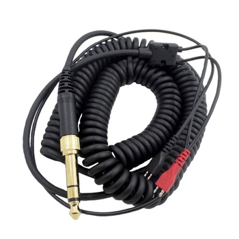Спиральный кабель для наушников с разъемом 3,5 мм и 6,5 мм Для замены аудио для Senhai HD25/560/540/480/430/250 Наушники