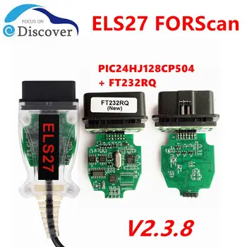 Стабильная функция ELS27 FORScan Green PCB PIC24HJ128CP504 + FT232RQ OBD2 Сканер Для Ford Для Mazda Для Lincoln Для Mercury