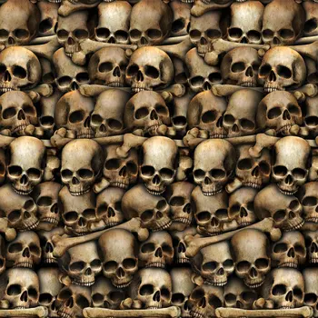 стена подземелья Хэллоуина катакомбы кости черепа фотофоны Высококачественная компьютерная печать фон для вечеринки