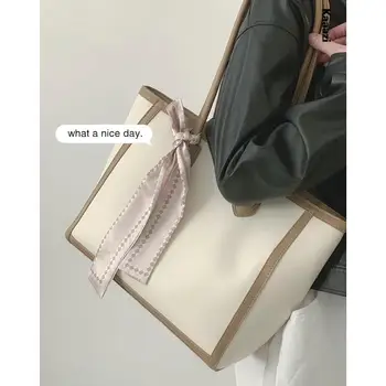 Стильная сумка, новинка 2023, большая вместительная сумка через плечо, Роскошная дизайнерская женская винтажная Классическая повседневная кожаная сумка для покупок