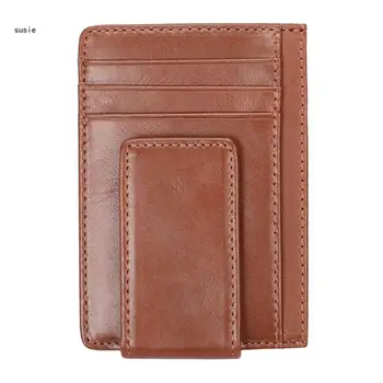 Стильный мужской кошелек-держатель для кредитных карт X7YA, защищенный от блокировки Чехол для кошельков для денег из искусственной кожи