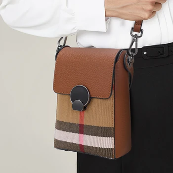 Сумка для мобильного телефона из воловьей кожи для женщин 2023, новая высококачественная сумка через плечо на одно плечо для женщин, портативная сумка