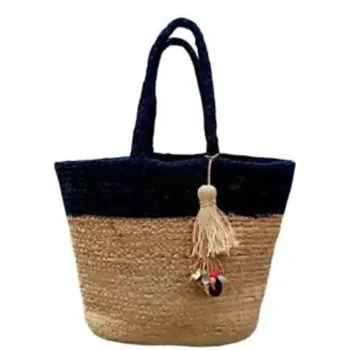 Сумка из индийского натурального джута ручной работы, сумка для покупок, сумка для отдыха, пляжный кошелек