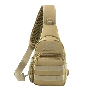 Тактическая нагрудная сумка для рекреационной езды с косым пролетом на одно плечо, военный камуфляж, спортивная сумка через плечо на открытом воздухе