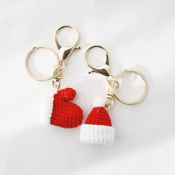 Украшение для перчаток, детский подарок, Рождественский брелок, женская пряжка для ключей, подвеска ручной работы, вязаный крючком, брелок для ключей в корейском стиле