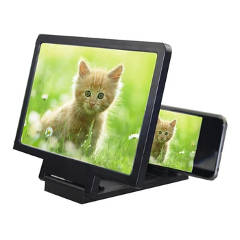 Универсальный мобильный телефон 3D экран HD Видеоусилитель Подставка для Увеличительного стекла Кронштейн Держатель