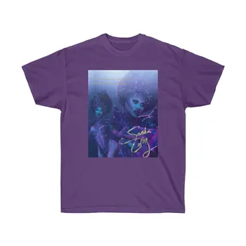 Фирменная рубашка SASHA COLBY в стиле ретро с коротким рукавом фиолетового цвета Унисекс, размер S-3XL, VE856, длинные рукава