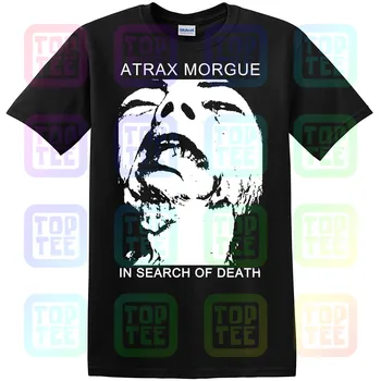 Футболка Atrax Morgue In Search Of Death темно-синяя с коротким рукавом S-2XL