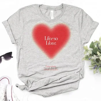 футболка i Love Me, женская дизайнерская футболка manga, женская дизайнерская одежда