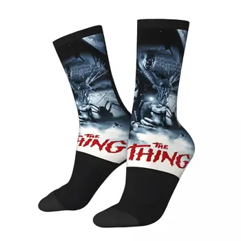 Хип-хоп Винтажные Носки The Thing От John Carpenter Movie Crazy Мужские компрессионные Носки Унисекс The Thing 1982 Street Style Crew Sock
