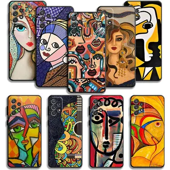 Чехол Picasso с абстрактной художественной Росписью Для Samsung Galaxy A14 A73 A53 A71 A51 A31 A33 A22 A12 A21s A13 A32 A52s A72 A52 A23