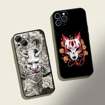 Чехол для телефона Samurai Oni Mask для Iphone 13 12 Pro 11 14 Pro Max X XR Mini XS MAX 7 8 Plus 6s Plus 2020 Se Чехлы Для Телефонов