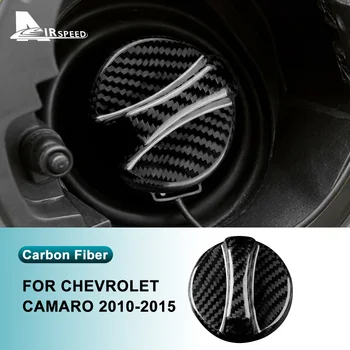 Чехол из настоящего твердого углеродного волокна для Chevrolet Camaro 2010 2012 2013 2014 2015, Автомобильная наклейка на крышку топливного бака, аксессуары для декора