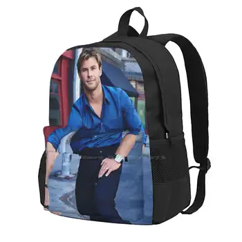 Школьные сумки Криса Хемсворта, дорожный рюкзак для ноутбука, актер Крис Хемсворт